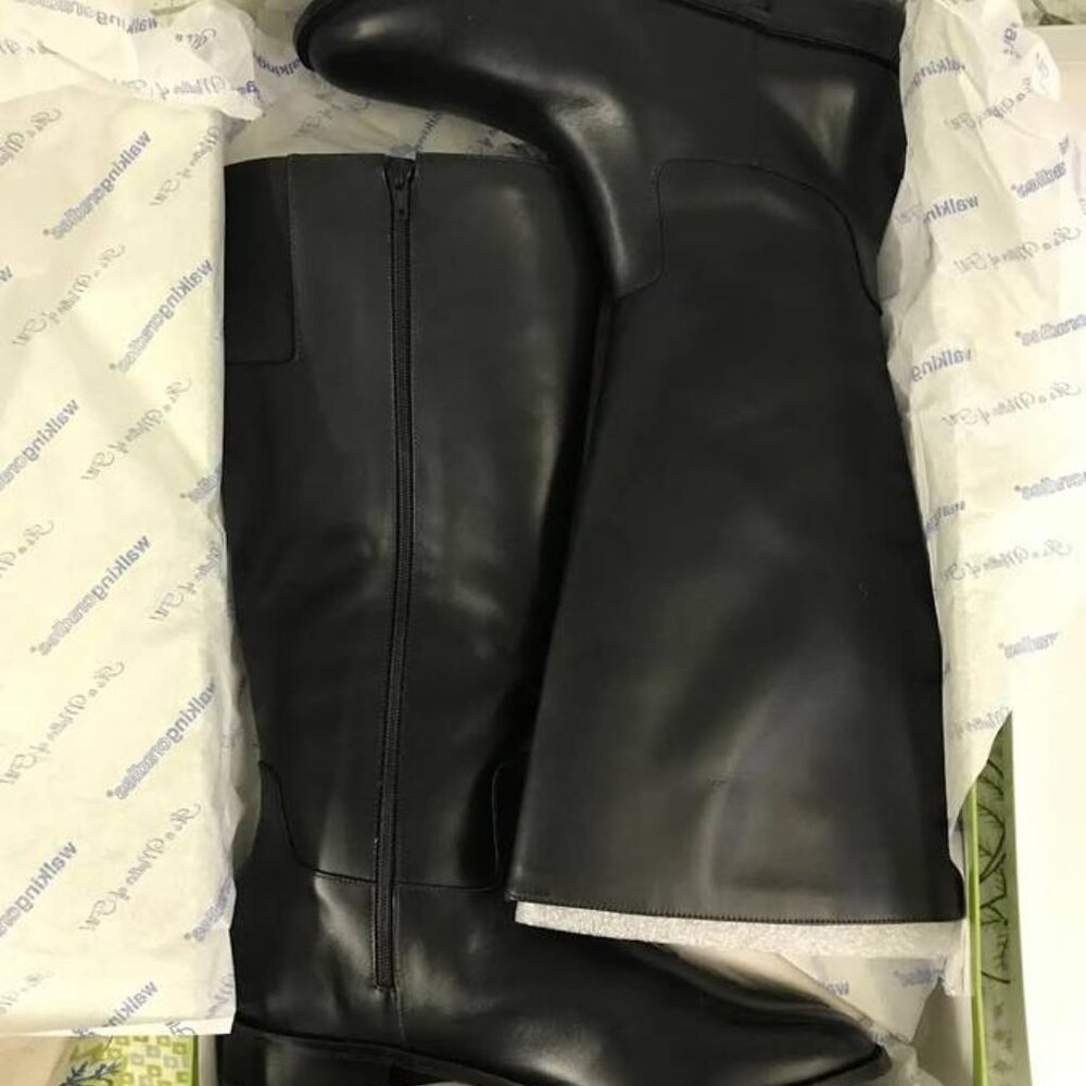 WalkingCradle Brand - Meadow Boots in Black Cashmere Leather